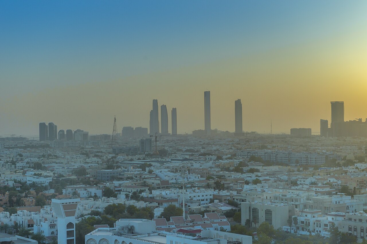 Abu Dhabi skyline view