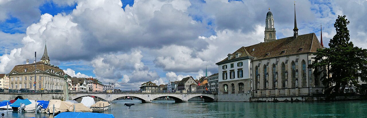 Illustrated private aviation route from Israel to Zurich
